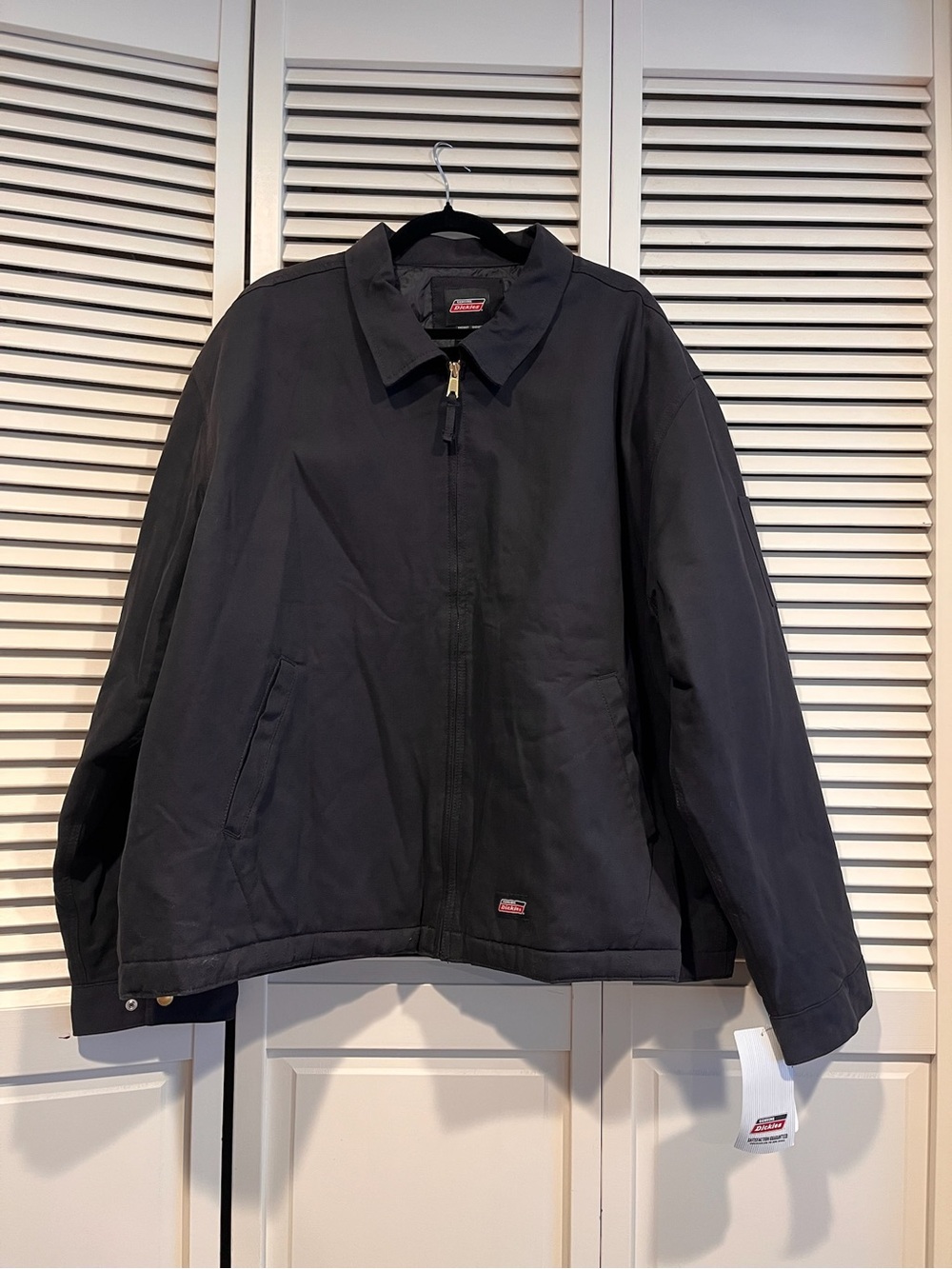 Dickies Men’s Black Zip-Up Bomber Jacket - NWT!